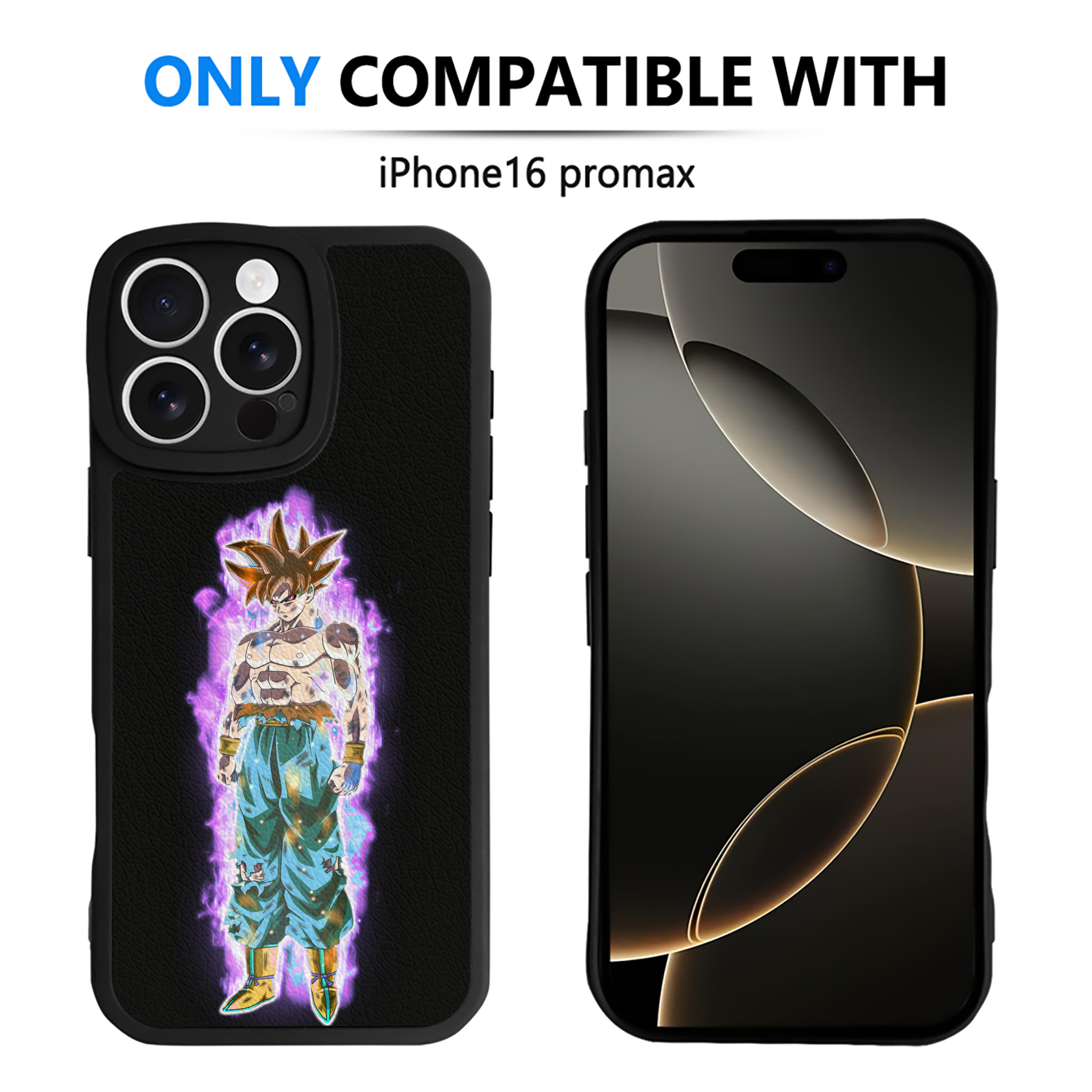 （画像用） ドラゴンボール 孫悟空（そん ごくう）Son Goku カカロット DRAGON BALL Kakarotto 【iPhone 16シリーズ対応】シリコンスマホケース（レザー調） 材質：シリコン